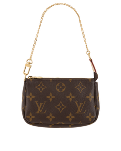 Louis Vuitton Mini Pochette Accessories, Canvas, Mono, SF4224, DB/B, 4*